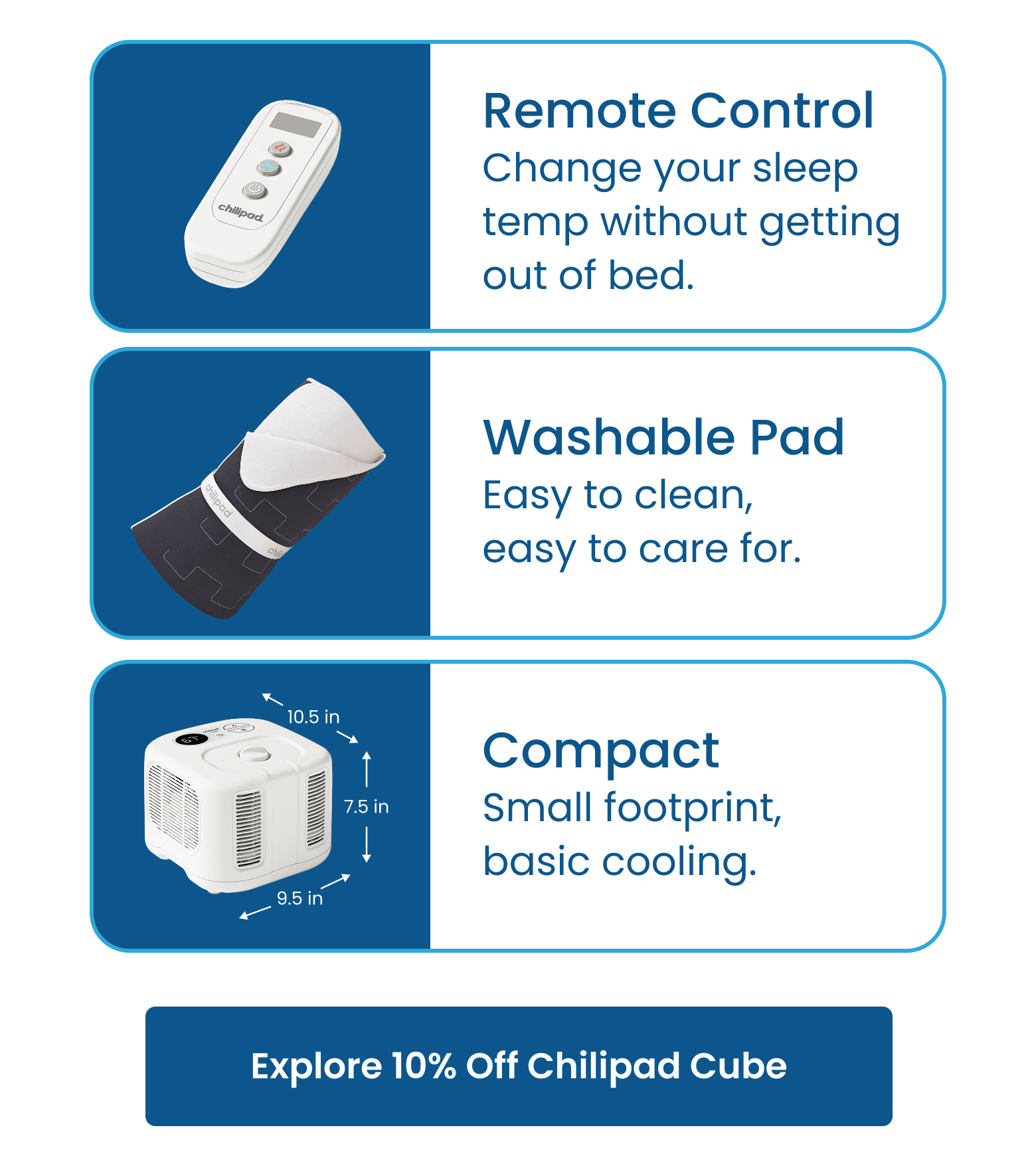 Remote Control - Washable Pad - Compact - SHOP CHILIPAD CUBE