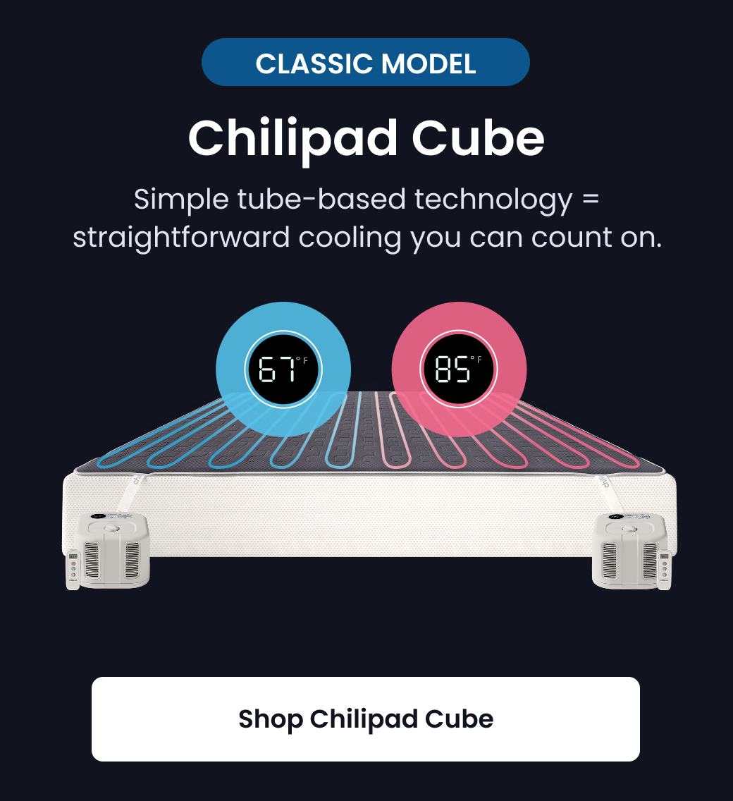 CLASSIC MODEL: Chilipad Cube | Simple tube-based technology = straightforward cooling you can count on. - SHOP 10% OFF CUBE