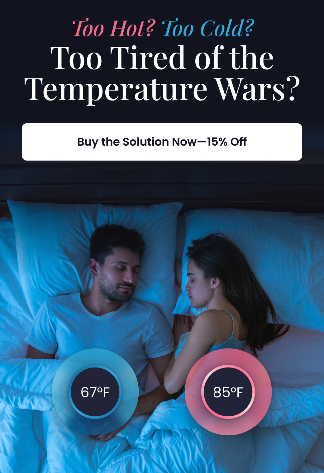 Too Hot? Too Cold? Too Tired of the Temperature Wars? - BUY THE SOLUTION NOW FOR 15% OFF