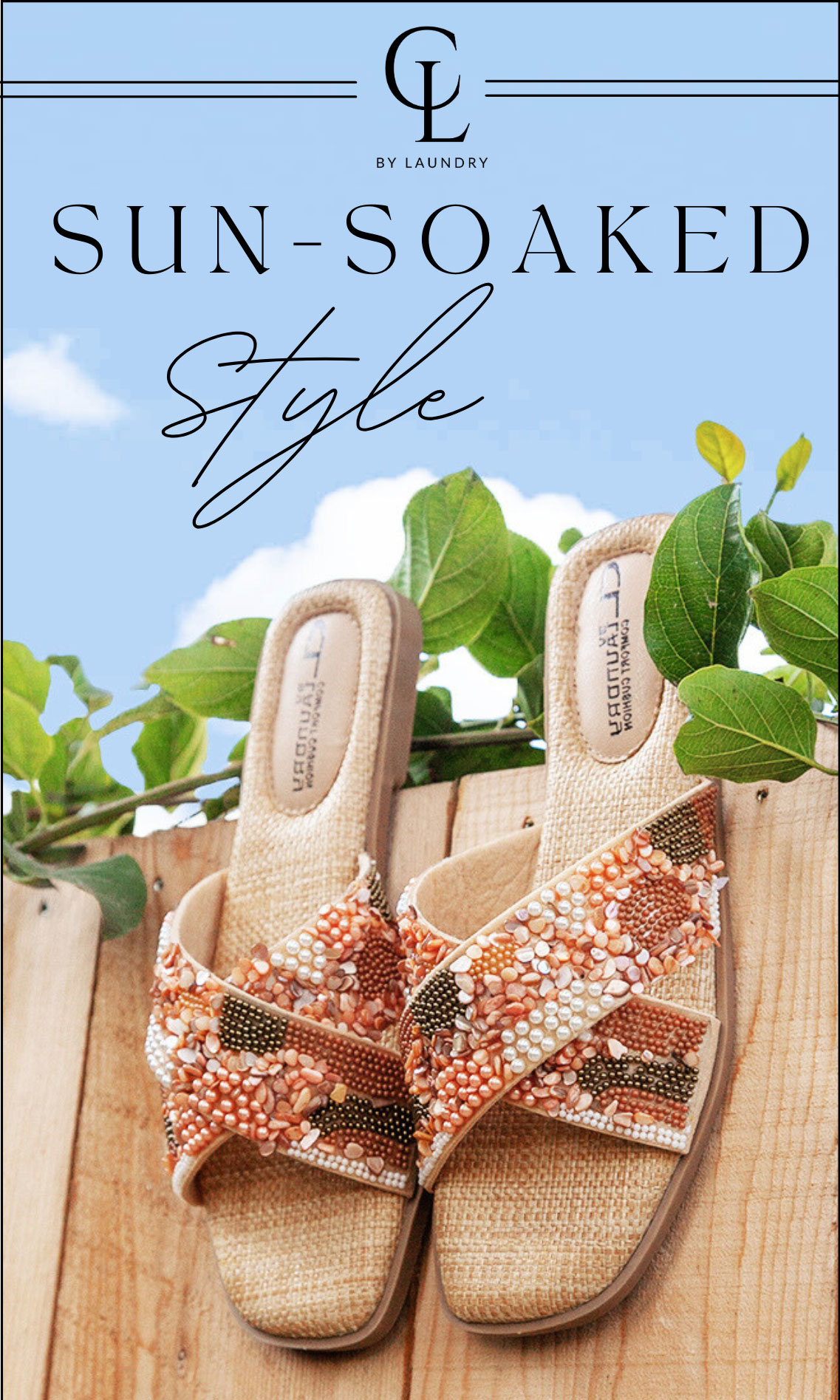 Shop the Long Beach Beaded Slide Sandal
