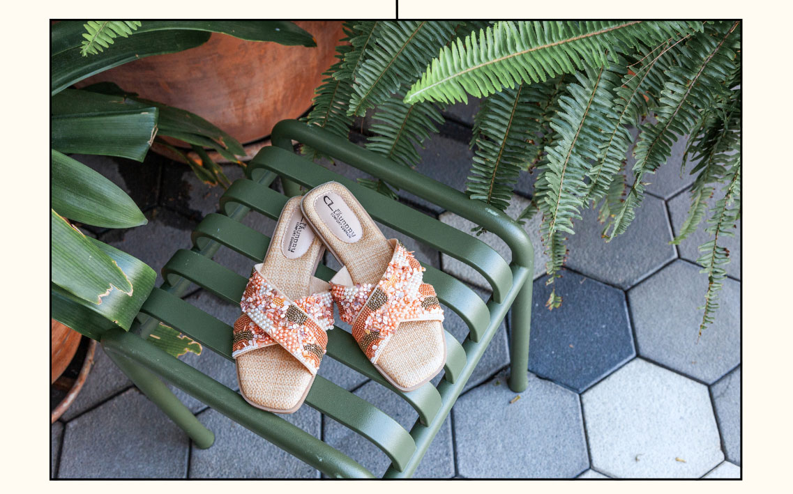 Shop the Long Beach Beaded Slide Sandal