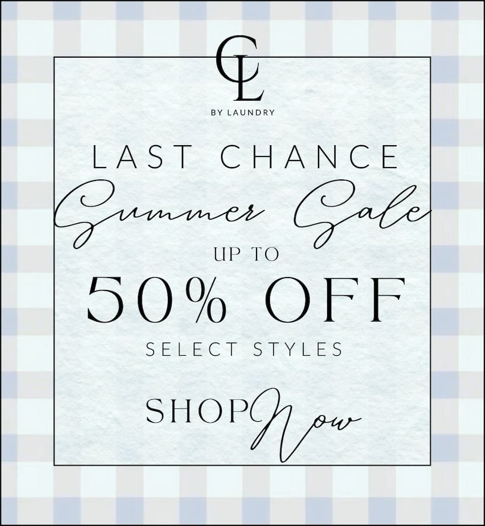 SHOP SUMMER SALE - UP TO 50% OFF
