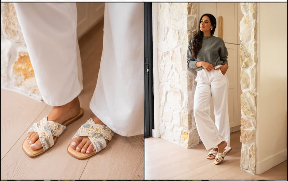 SHOP THE LONG BEACH BEADED SANDAL