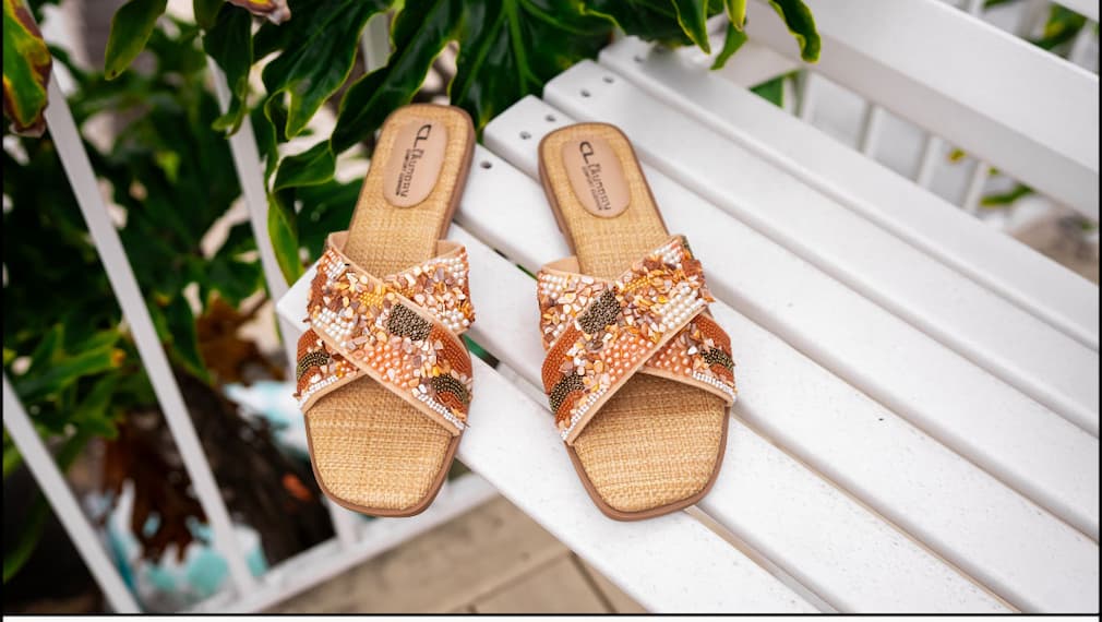 SHOP THE LONG BEACH BEADED SANDAL