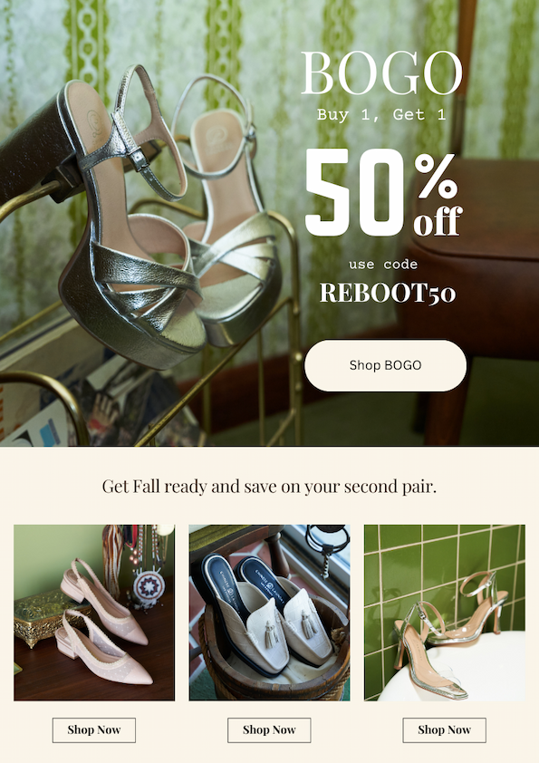 BOGO - Buy 1, Get 1 50% Off