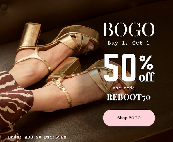 Buy 1, Get 1 50% Off with Code REBOOT