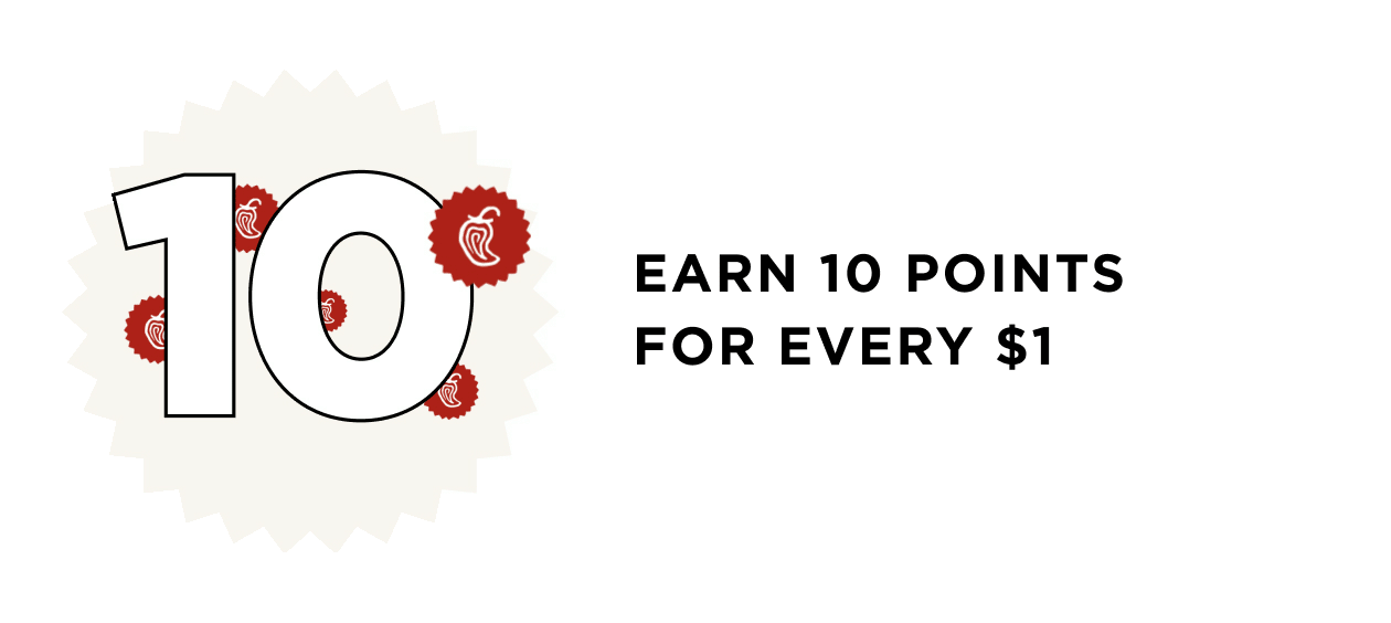 EARN 10 POINTS FOR EVERY $1