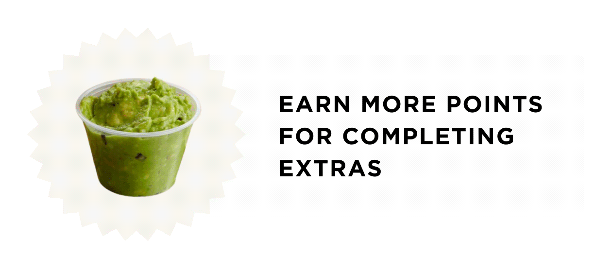 Earn more points for completing Extras