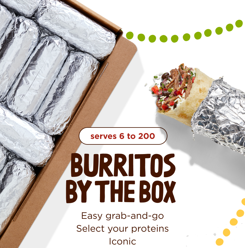 Cue the countdown with chipotle catering