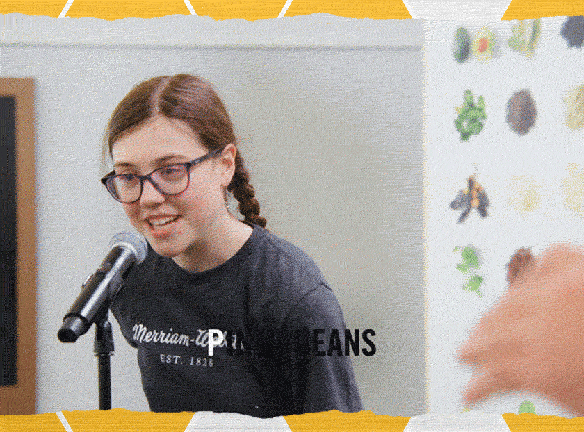 pinto beans spelled out in video gif