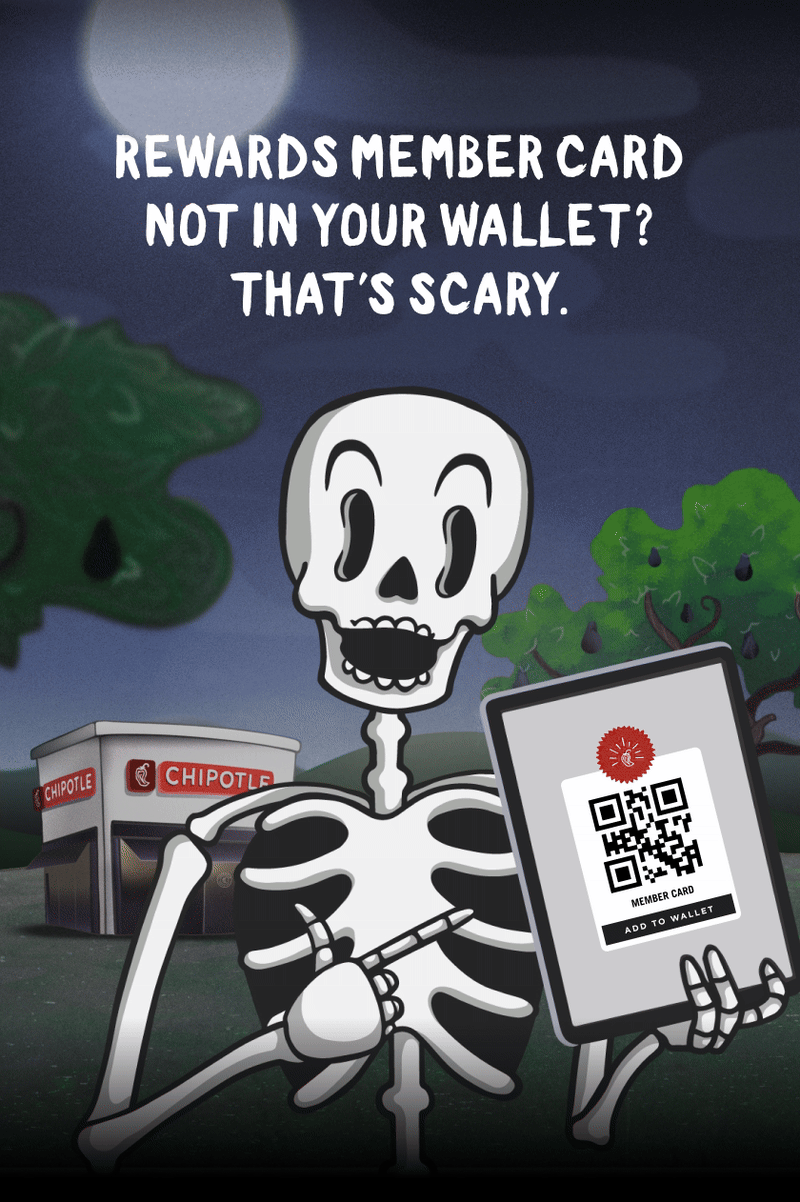 REWARDS MEMBER CARD NOT IN YOUR WALLET? THAT'S SCARY.