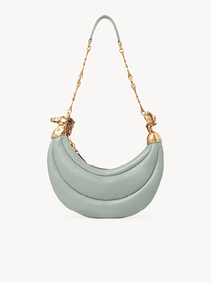 Chain Horse shoulder bag in grained leather