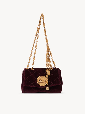 Small Chloé Heritage shoulder bag in velvet