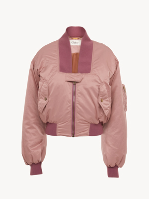 Bomber jacket in nylon