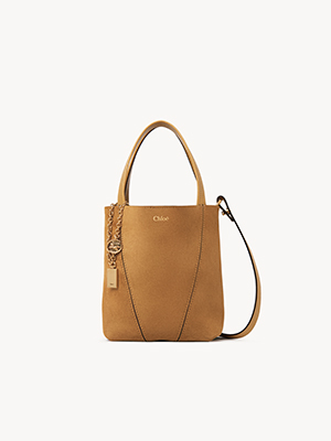 Small Chloé Spin tote bag in suede leather