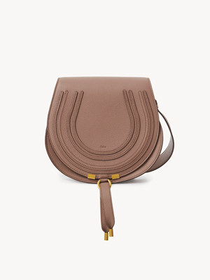 Marcie saddle bag in grained leather