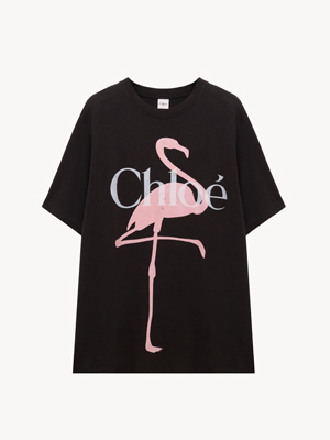 Generous logo T-shirt in cotton jersey