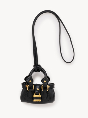 Chloé Symbols Mini Paddington bag charm in grained leather