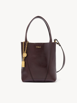 Small Chloé Spin tote bag in grained leather
