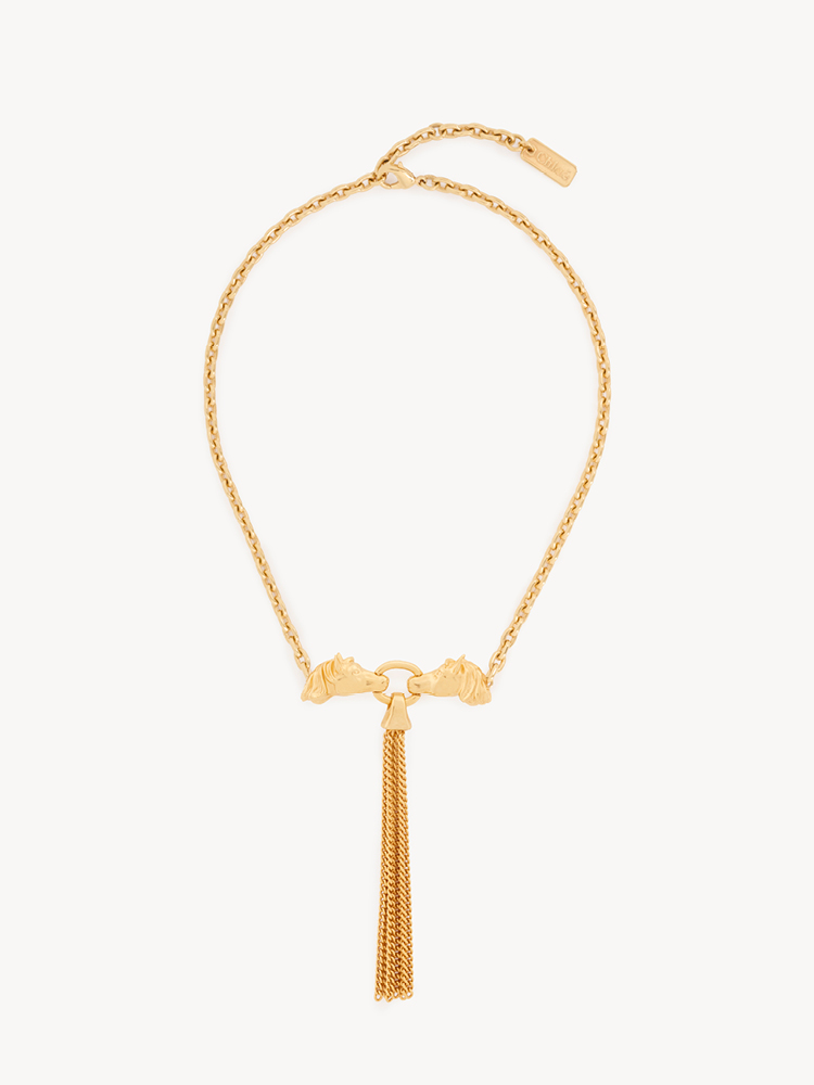 The Chloé Chain Horse necklace
