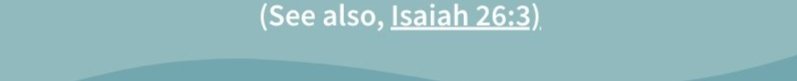 Scripture of the Month - Isaiah 26:3