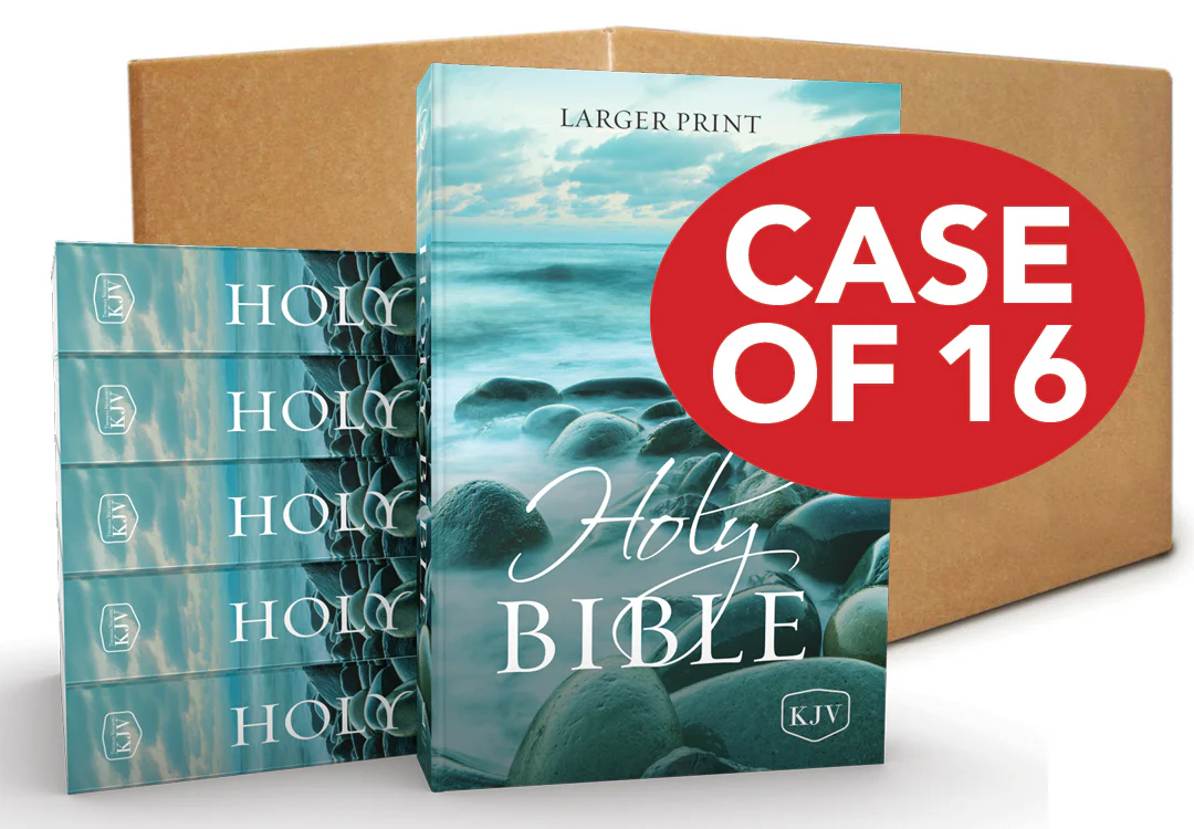 KJV, Holy Bible, Larger Print, Paperback, Comfort Print, Case of 16