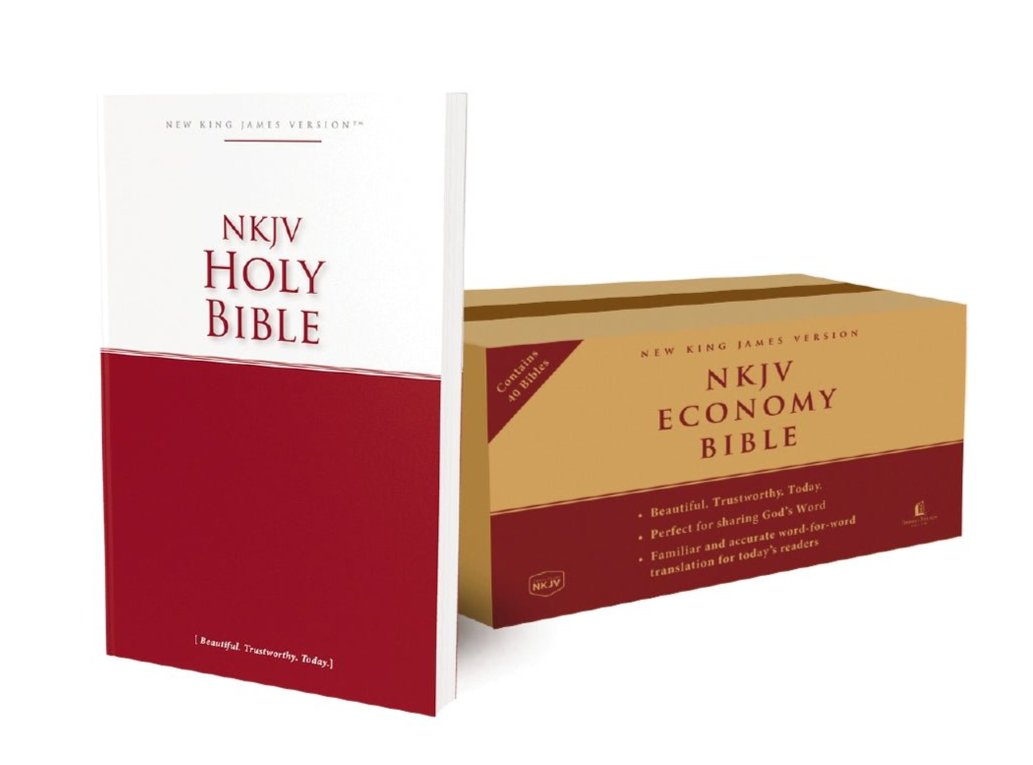 NKJV, Economy Bible, Paperback, Case of 40