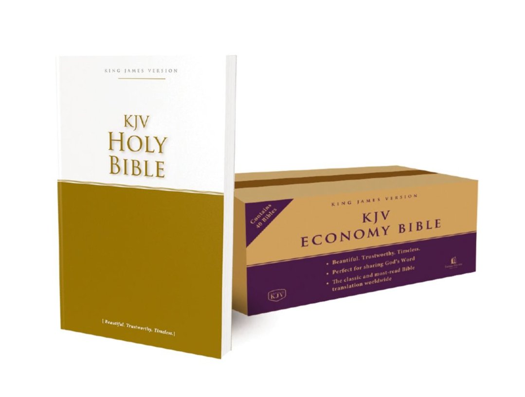 JV Holy Bible: Economy Paperback, Case of 40
