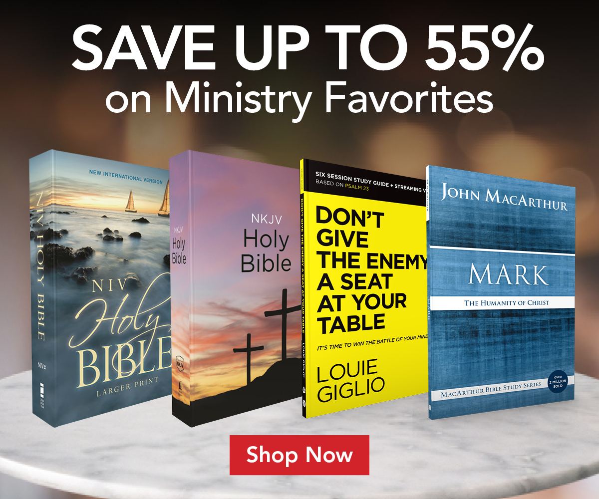 Save up to 55% on Ministry Favorites