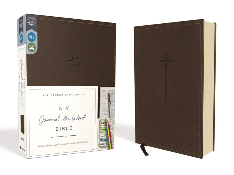 NIV, Journal the Word Bible, Red Letter Edition, Comfort Print