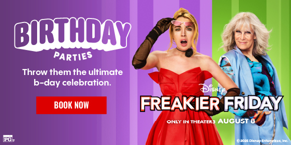FREAKIER FRIDAY | BIRTHDAY PARTIES | Throw them the ultimate b-day celebration. | BOOK NOW >