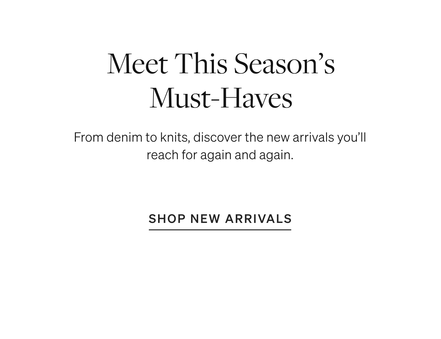 Shop New Arrivals