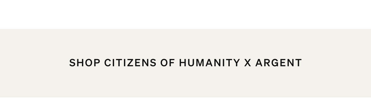 Shop Citizens of Humanity x Argent