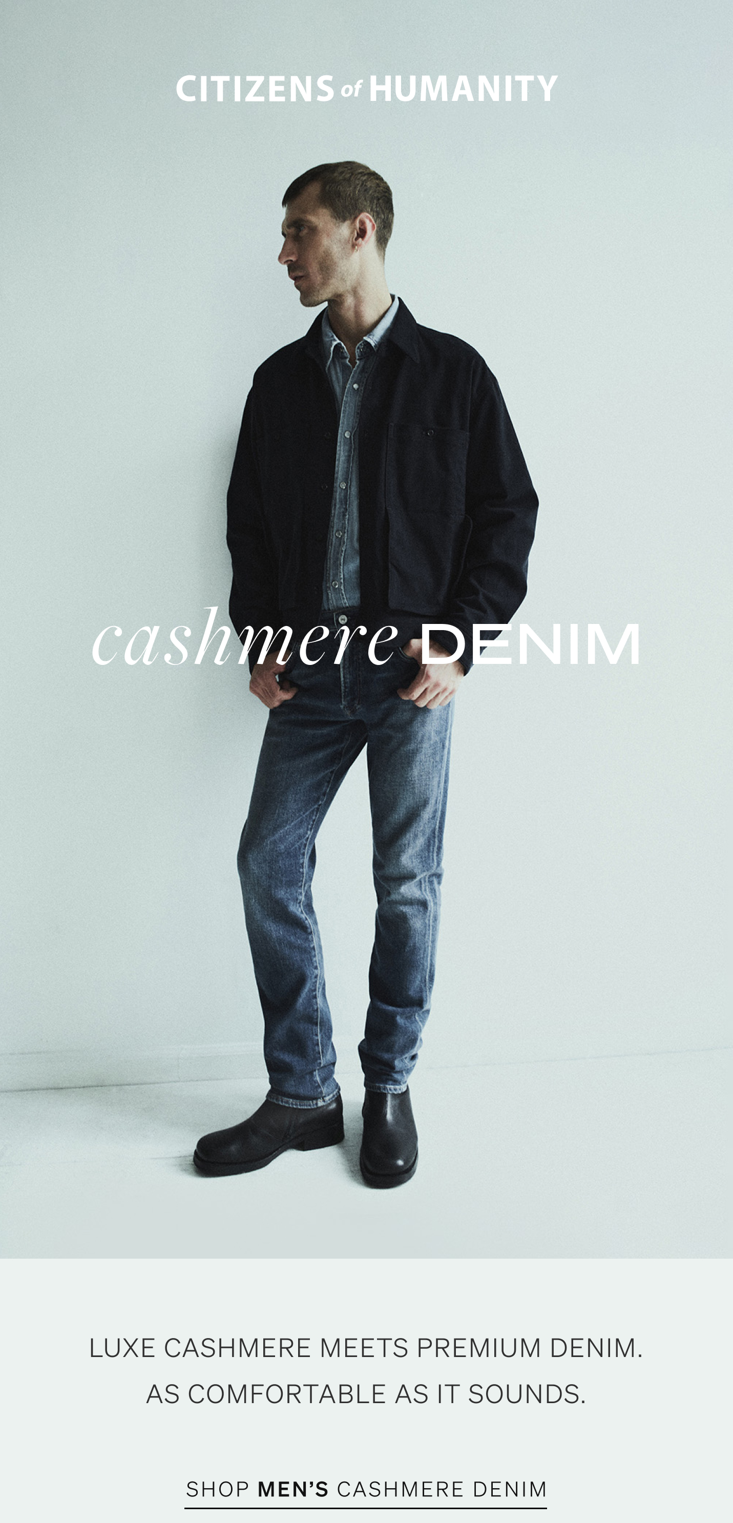 Shop Men's Cashmere Denim