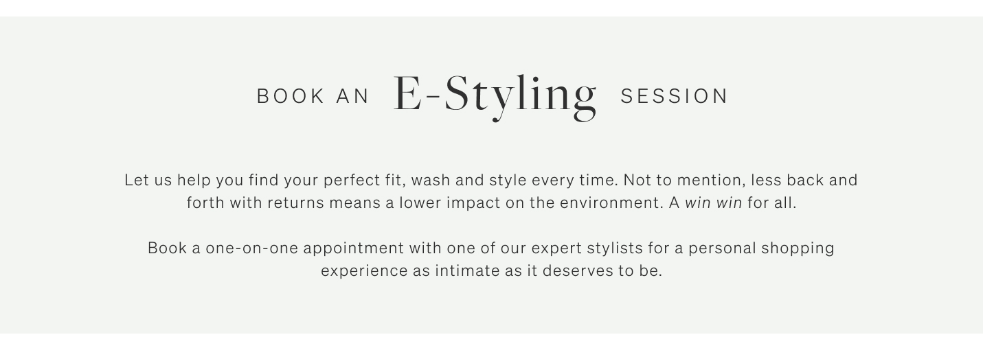 Book an E-Styling Session