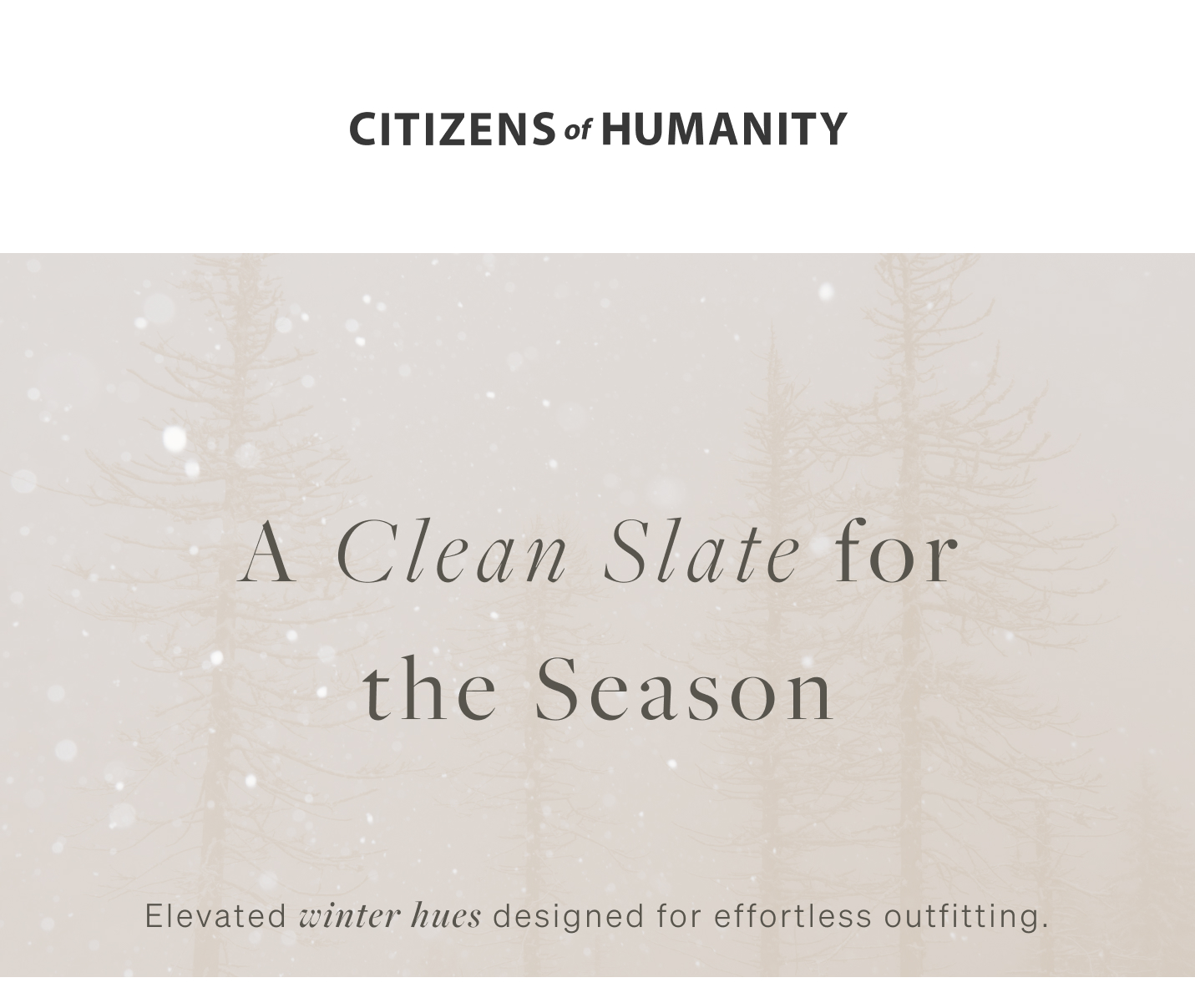 A Clean Slate for the Season
