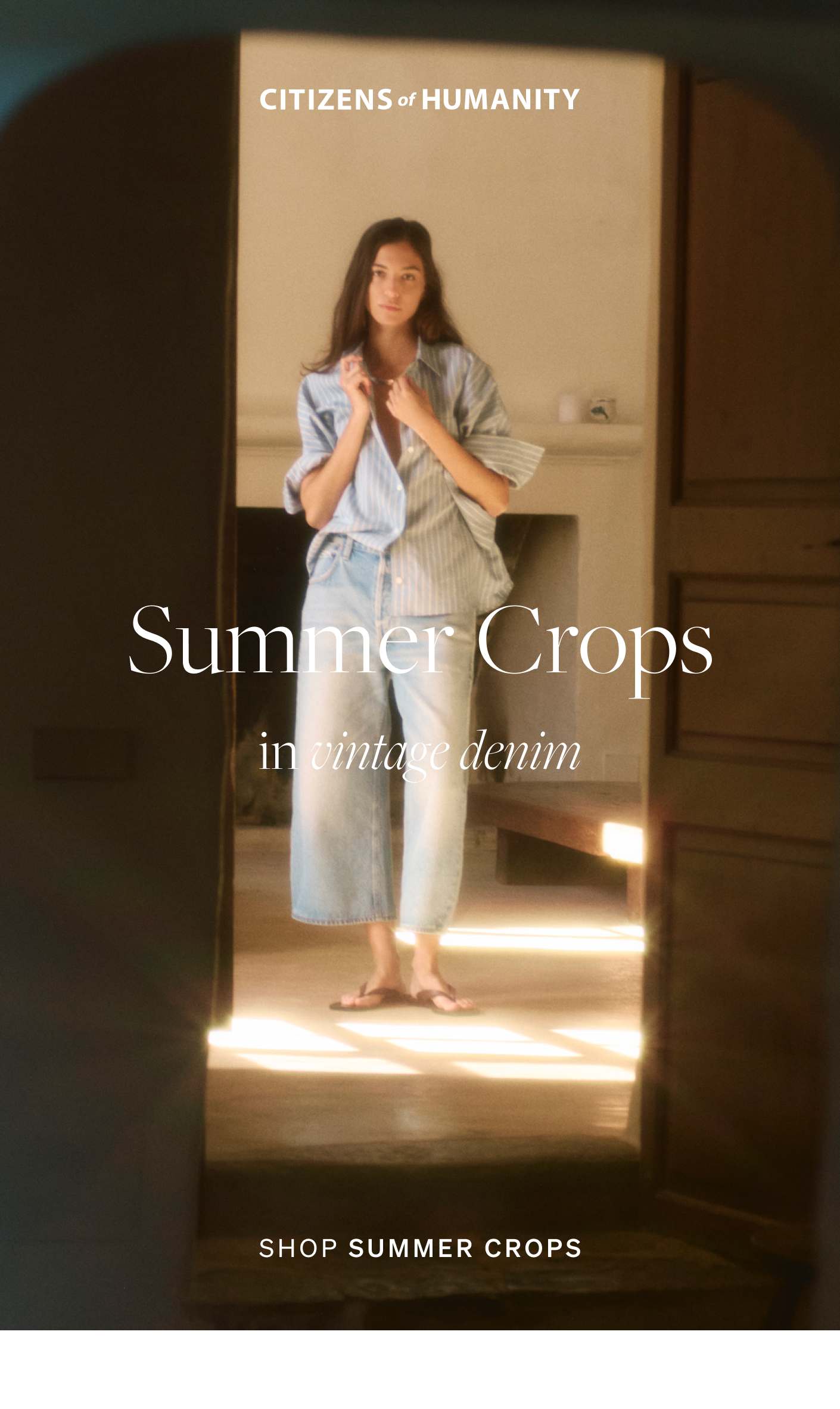 Summer Crops in Vintage Denim