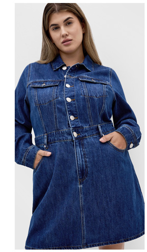 Shop the Liora Denim Mini Dress