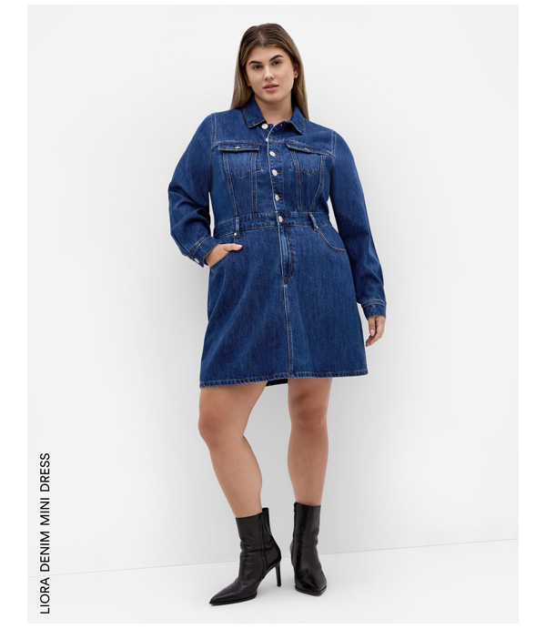 Shop the Liora Denim Mini Dress