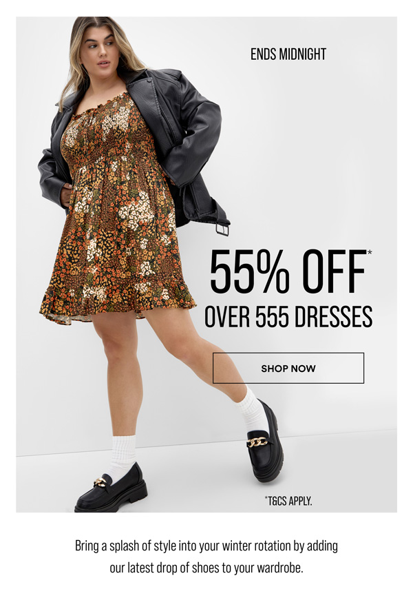 Shop 55% Off* Selected Styles
