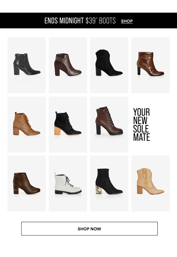 Shop Selected Boots Now $39*