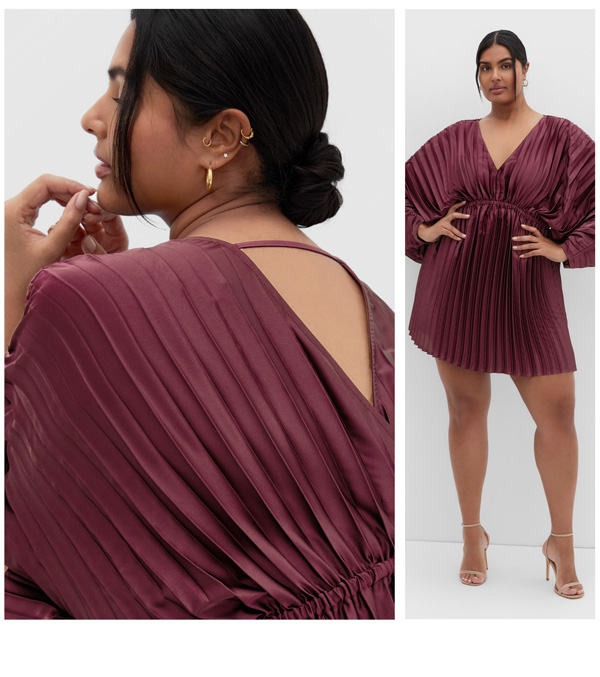 Shop the Chloe Pleat Mini Dress