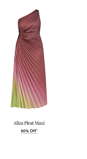 Shop the Aliza Print Pleat Maxi Dress