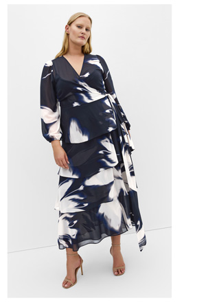 Shop the Selene Wrap Maxi Dress