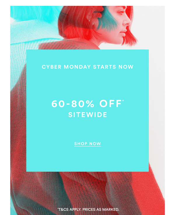 Shop 60-80% Off* Sitewide