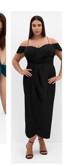 Shop the Entwine Tulip Drape Maxi Dress