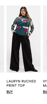 Shop the Lauryn Ruched Print Top