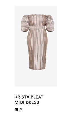 Shop the Krista Pleat Midi Dress