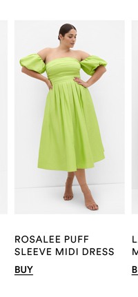 Shop the Rosalee Puff Sleeve Midi Dress