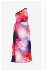Shop the Firework Print Pleat Maxi Dress